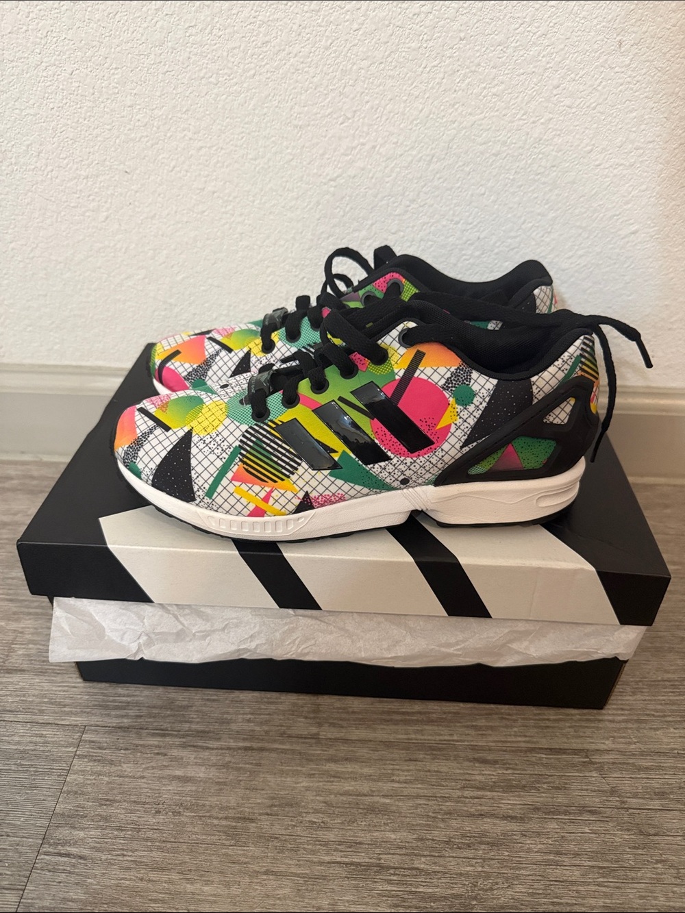 Adidas ZX Flux Torsion Womens Size 6.5 Multicolor  Running Athletic Shoes NWOT